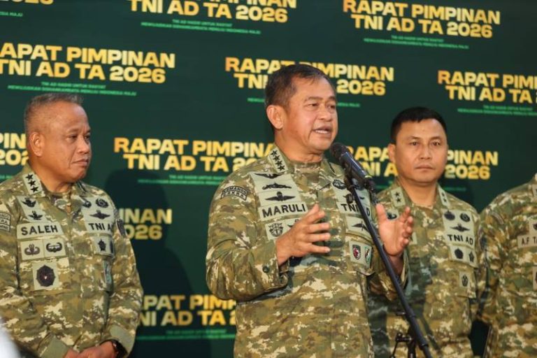 Kasad Jenderal TNI Maruli Simanjuntak M.Sc pimpin Rapim TNI AD 2026
