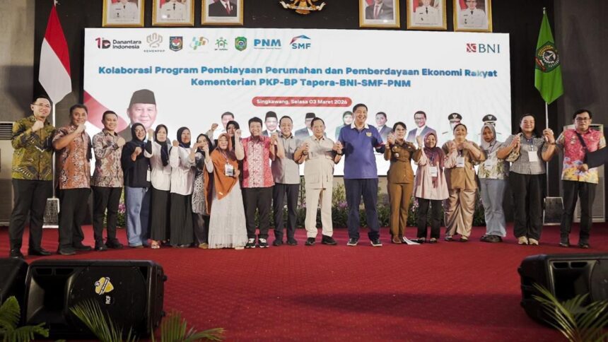 Kolaborasi Program Pembiayaan Perumahan dan Pemberdayaan Ekonomi Rakyat yang digelar di Balaiurung Pemerintah Kota Singkawang pada Selasa (3/3/2026). Foto: Dok BNI