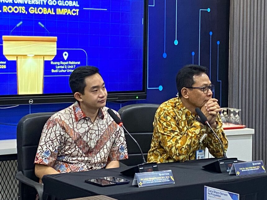 Rektor UBL, Prof. Dr. Agus Setyo Budi, M.Sc., memaparkan visi universitas yang menggabungkan identitas lokal, karakter luhur, dan daya saing internasional.