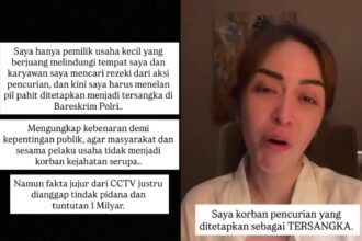 Setelah lima bulan memilih diam, Nabilah O’Brien mengungkap dirinya menjadi tersangka usai melaporkan dugaan pencurian di restorannya. Foto: Tangkap layar IG @nobabrien