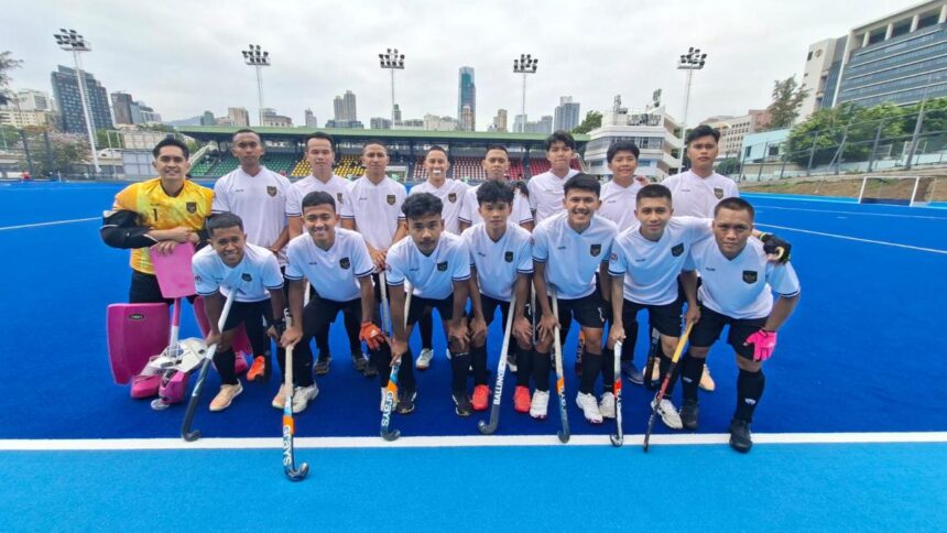 Timnas Hockey Field Putra Indonesia berhasil mengalahkan Hong Kong dengan skor 3-0 dalam pertandingan perdana 14th Hong Kong Quadrangular Hocket Tournament 2026 yang berlangsung di Hong Kong, Jumat (6/3/2026).