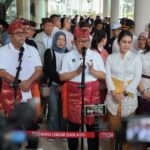 Wagub Rano Karno saat perayaan nyepi di Bundaran HI.(Foto istimewa)