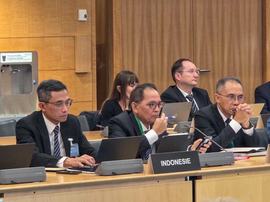 Kepala Eksekutif Pengawas Perasuransian, Penjaminan, dan Dana Pensiun OJK Ogi Prastomiyono dalam rangkaian kegiatan OECD Financial Markets Week yang berlangsung pada 2–5 Maret 2026 di Kantor Organisation for Economic Co-operation and Development (OECD), Paris, Prancis.