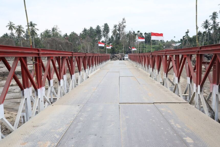 Jembatan Bailey Teupin Reudep di Bireuen, Aceh