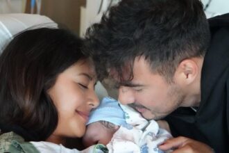 Aurelie Moeremans mengumumkan kelahiran anak pertamanya pada 10 Maret 2026 di California. Foto: IG @aurelie