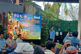 Senior Vice President PT Pembangunan Jaya Ancol, Budi Ariyanto dan jajaran dalam acara buka puasa bersama di kawasan Ancol, Jakarta Utara, Kamis (12/3/2026) petang. Foto: Joesvicar Iqbal/ipol.id