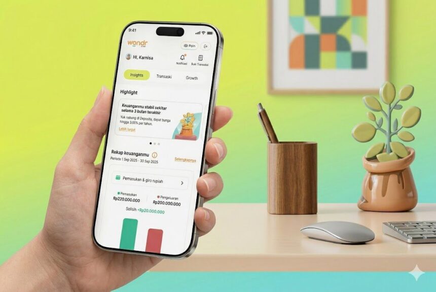 Fitur Insight di aplikasi wondr by BNI. Foto: Dok BNI