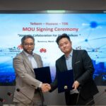 Kolaborasi ini mencakup pengembangan infrastruktur digital, penguatan ekosistem data center, serta eksplorasi teknologi pendukung transformasi digital. Penandatanganan dilakukan pada momentum Mobile World Congress (MWC) Barcelona (3/3). Foto: Telkom Indonesia