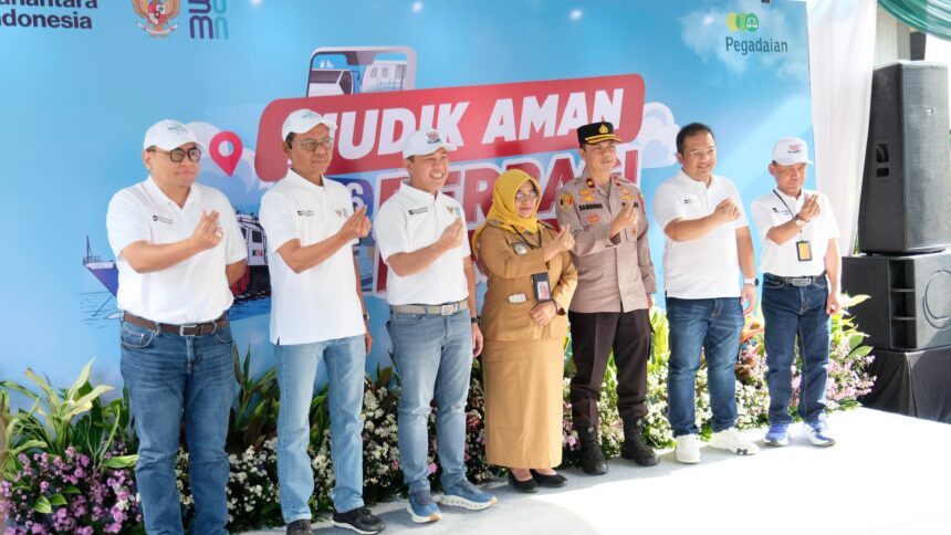 Dalam rangka menyambut Hari Raya Idulfitri 1447 H, PT Pegadaian melalui Kantor Wilayah VIII Jakarta 1 menyelenggarakan program Mudik Aman Berbagi Harapan 2026 sebagai bagian dari dukungan terhadap program Mudik Gratis BUMN.