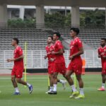 Latihan Perdana Timnas Indonesia Baru Diikuti 15 Pemain Menjelang FIFA Series 2026. Foto/mak