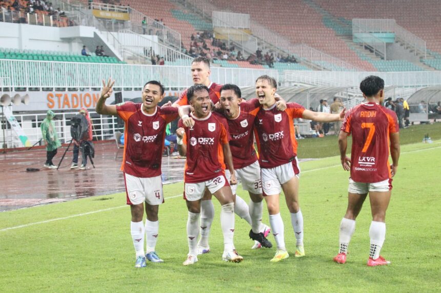 Garudayaksa FC Hajar FC Bekasi City Dengan Skor Telak 4-0 Tanpa Balas. Foto/mak