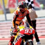 Marc Marquez saat pertama kalinya memenangkan balapan MotoGP Austin tahun 2013 silam bersama Repsol Honda Racing Team. (Foto: motogp.com)