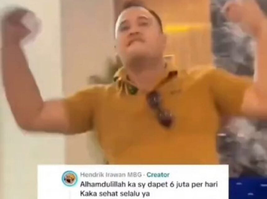 Viral pemilik SPPG joget pamer cuan dari MBG. Foto: Medsos