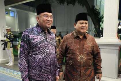 Presiden menerima kunjungan Perdana Menteri Malaysia Anwar Ibrahim. Foto: Tim Media Presiden