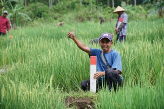 Kementerian ATR/BPN menyarankan memberi patok batas tanah. Foto: Dok Kementerian ATR/BPN