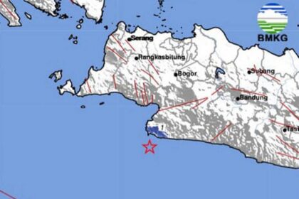 Gempa guncang Sukabumi. Foto: BMKG