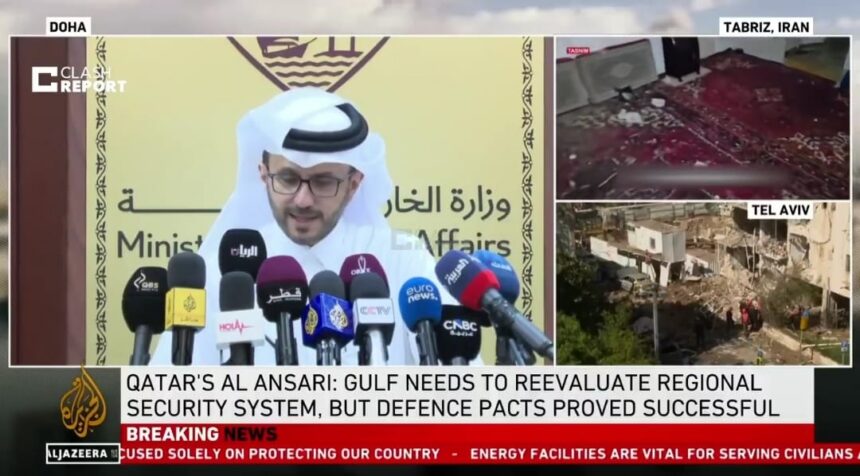 Juru bicara Kementerian Luar Negeri Qatar, Majed Al-Ansari. Foto: Al Jazeera / X @AdameMedia