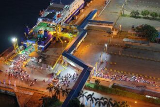 Sebanyak 79% pemudik dari Sumatera telah kembali ke Jawa hingga H+6 Lebaran 2026. (dok. ASDP).