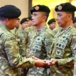 Letjen TNI Lucky Avianto saat dilantik menjadi Panglima Komando Gabungan Wilayah Pertahanan atau Pangkogabwilhan III. Foto: Dok Mabes TNI