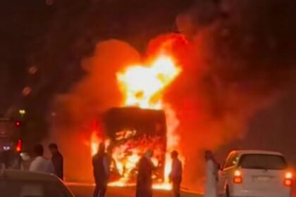 Detik-Detik Mencekam! Bus Jamaah Umrah Indonesia Terbakar di Jalan Menuju Madinah