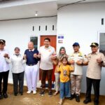 Kasatgas Percepatan Rehabilitasi dan Rekonstruksi (PRR) Pascabencana Sumatera Muhammad Tito Karnavian saat acara Penyerahan Kunci Tahap Satu 120 Unit Hunian Tetap untuk Rakyat Korban Bencana di Kabupaten Tapsel, Sumut, Jumat (27/3/2026). Foto: Kemendagri