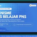 Sosialisasi secara daring terkait program belajar PNS. Foto: Dok Humas