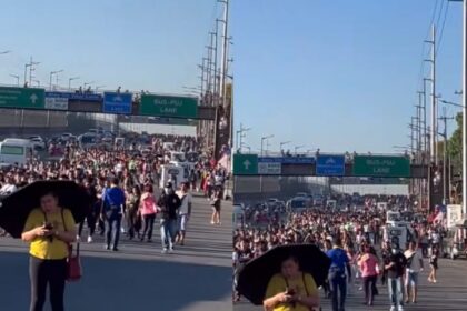 Krisis energi di Filipina bikin kehidupan berubah drastis. BBM langka, transportasi umum terbatas, dan warga kini harus berjalan kaki demi tetap beraktivitas. Foto: Tangkap layar TikTok @socialfeed_id