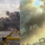 Tangkapan layar kondisi kilang minyak Saudi Aramco. (FOTO : ISTIMEWA).