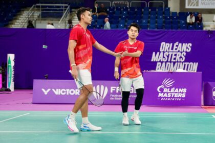 Pasangan Leo/Bagas lesu dikalahkan ganda putra China di Orleans Masters 2026.