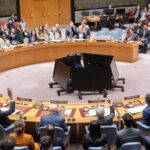 Suasana pemungutan suara di DK PBB terhadap rancangan resolusi yang dipimpin Bahrain yang mendesak Iran menghentikan serangan ke negara-negara Teluk. Foto: PBB