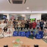 BERBAGI: Anak-anak Panti Asuhan Yatim & Dhuafa Mizan Amanah Bunga Rampai, Jakarta Timur. (foto BPJS Ketenagakerjaan)