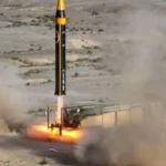 Rudal Khorramshahr-4 milik Iran. Foto: IRNA/net