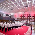 Gubernur DKI Jakarta, Pramono Anung kukuhkan 117 petugas haji. Foto: Ist