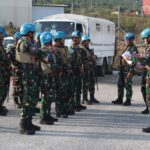 Prajurit TNI yang tergabung dalam Satgas Kontingen Garuda (Konga) United Nations Interim Force in Lebanon (UNIFIL). Ratusan personel Satgas Force Headquarters Support Unit XXVI-01 Konga UNIFIL menggelar latihan rencana kontijensi sejak Minggu (29/10/2023). Foto: Dok. Pusat Penerangan TNI