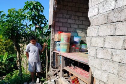 Tembok rumah warga di Kabupaten Minahasa, Sulawesi Utara rusak akibat gempa. Foto : BPBD Kabupaten Minahasa