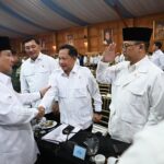 Mendagri Muhammad Tito Karnavian dan jajaran menghadiri Rapat Kerja Pemerintah yang dipimpin Presiden Prabowo Subianto di Kompleks Istana Kepresidenan Jakarta, Rabu (8/4/2026). Foto: Kemendagri