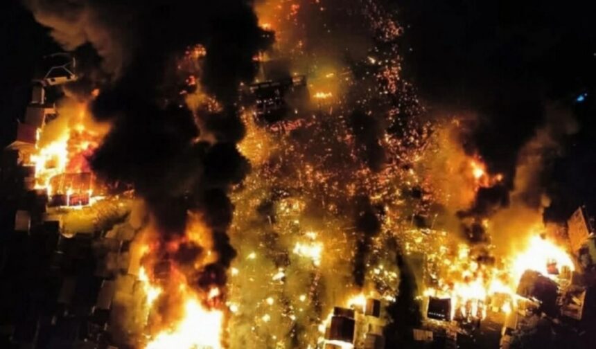 ILUSTRASI KEBAKARAN FT SAUDI GAZETTE