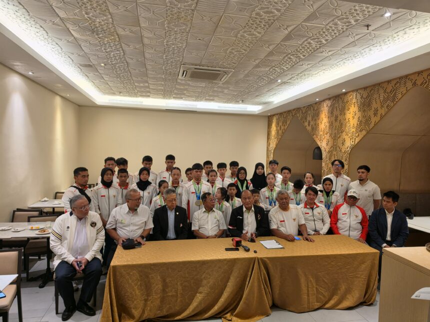 Timnas Wushu Junior Indonesia kembali menorehkan prestasi membanggakan dengan menempati peringkat ketiga pada Kejuaraan Dunia Wushu Junior yang bertajuk The 10th World Junior Wushu Championships 2026, yang berlansung di Tianjian, China, 25-30 Maret 2026 lalu.foto/pbwi