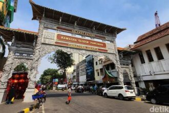 Kawasan Pecinan Glodok, Taman Sari Jakbar yang menjadi langganan macet.(Foto istimewa)