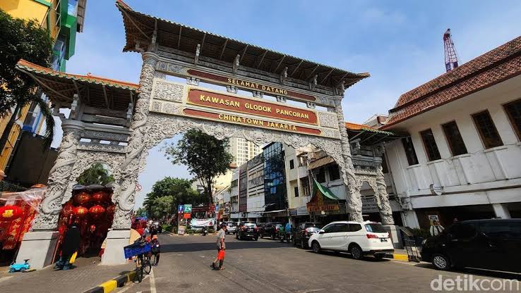 Kawasan Pecinan Glodok, Taman Sari Jakbar yang menjadi langganan macet.(Foto istimewa)