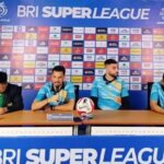 Preskon Persita Vs Persebaya. Foto/mak