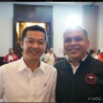 Krisna Bayu bersama Wamenpora Taufik Hidayat. Foto/ist