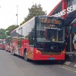 Ilustrasi - bus listrik sebagai transportasi publik yang dikelola BLU Trans Semarang. Foto: Pemkot Semarang