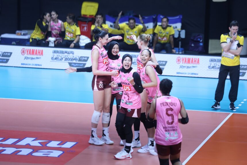 Final Four Proliga 2026, Gresik Phonska Plus Tinggal Selangkah Lagi ke Grand Final. Foto/bw