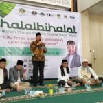 Wali Kota Tangerang Selatan, Benyamin Davnie memberikan sambutan. Foto/ifoed