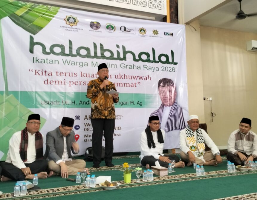 Wali Kota Tangerang Selatan, Benyamin Davnie memberikan sambutan. Foto/ifoed