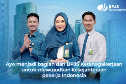 SEJAHTERA: Ilustrasi karyawan BPJS Ketenagakerjaan. (foto BPJS Ketenagakerjaan)