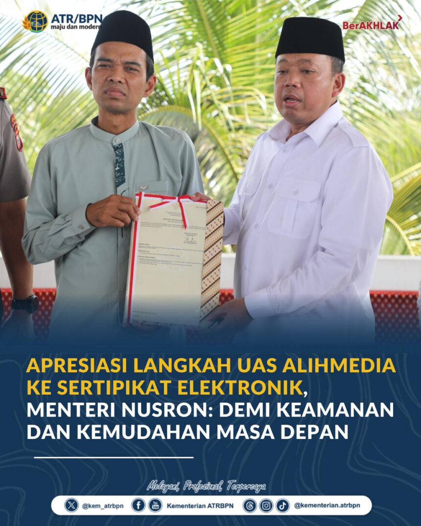 Foto: Dok Humas Kementerian ATR/BPN