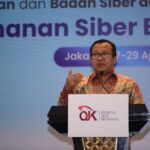 Kepala Eksekutif Pengawas Inovasi Teknologi Sektor Keuangan, Aset Keuangan Digital, dan Aset Kripto OJK Adi Budiarso dalam Workshop Keamanan Siber bagi Penyelenggara Inovasi Teknologi Sektor Keuangan, Aset Keuangan Digital, dan Aset Kripto Tahun 2026 di Jakarta, Senin (27/4).