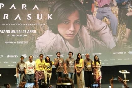 Suasana press conference film Para Perasuk di XXI Epicentrum. Foto: Ipol.id/Vinolla Romadhona